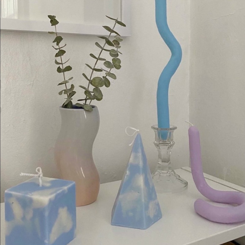 Pentagon shaped Cloud Candle
